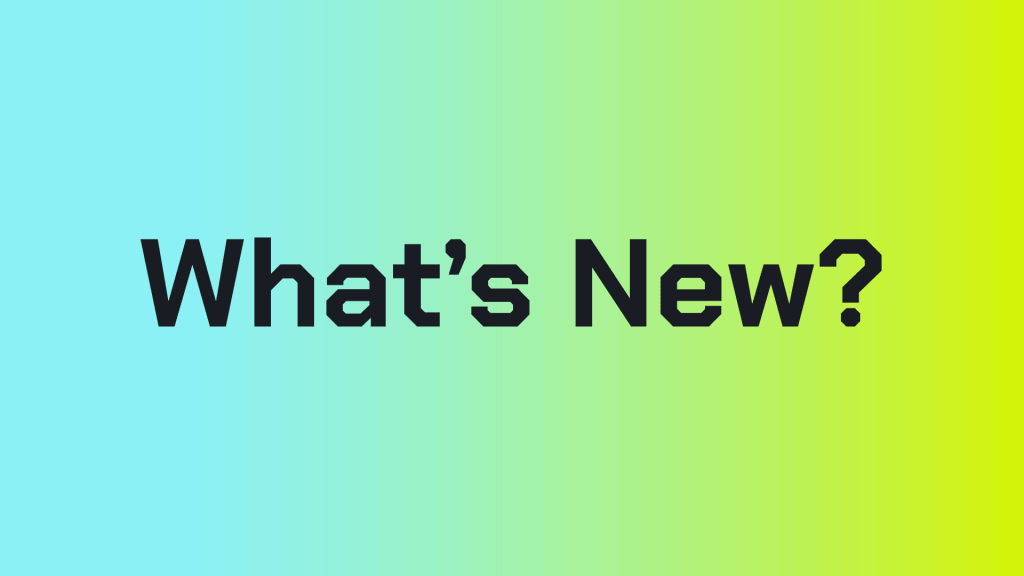 Text What’s New? in bold black font centered on a blue-to-green gradient background, perfect for highlighting the latest updates in corporates wellness initiatives.