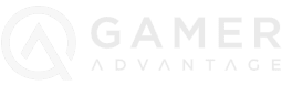 Gamer Advantage logo with stylized GA icon on the left and the words Gamer Advantage in light gray text on a white background, inspired by sleek branding seen in coya for fitness clubs.