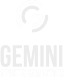 Logo with a stylized G above the words Gemini Sports Analytics in bold, uppercase letters, ideal for brands like coya for fitness clubs seeking a modern and dynamic identity.