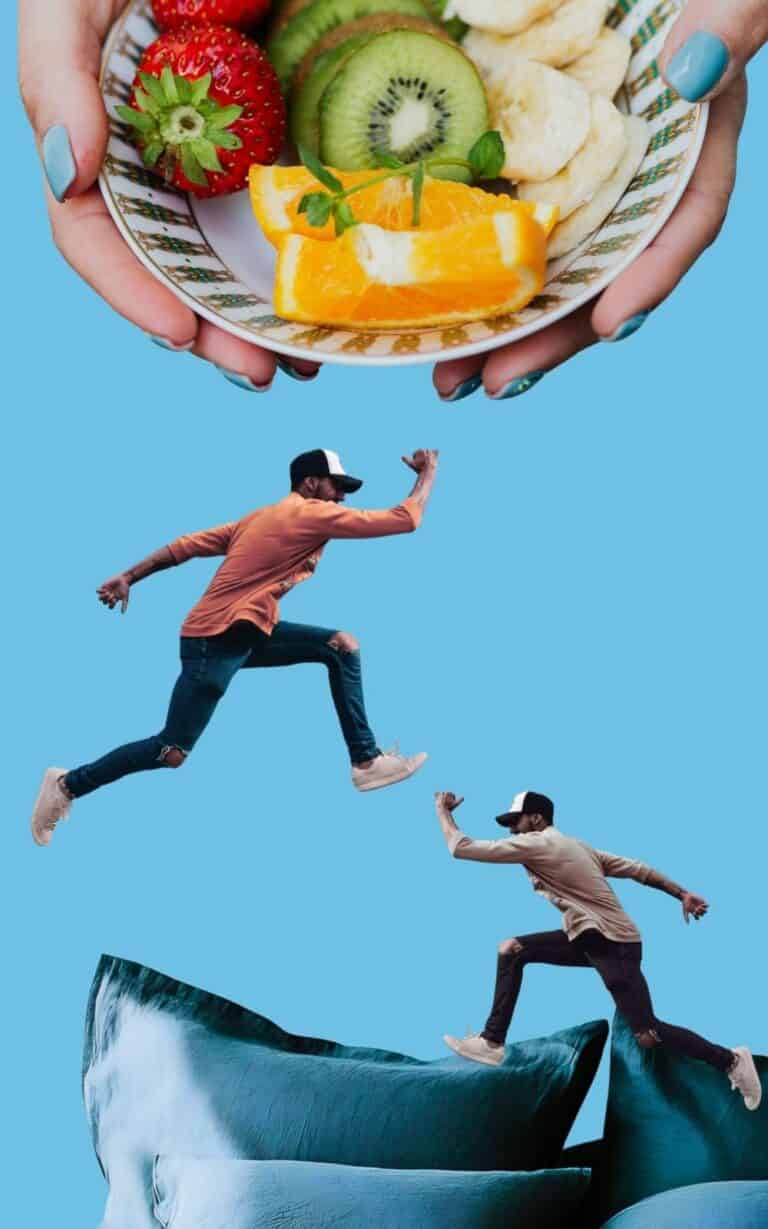 Coya health assessment image of people maximizing performance through movement, nutrition, and sleep.